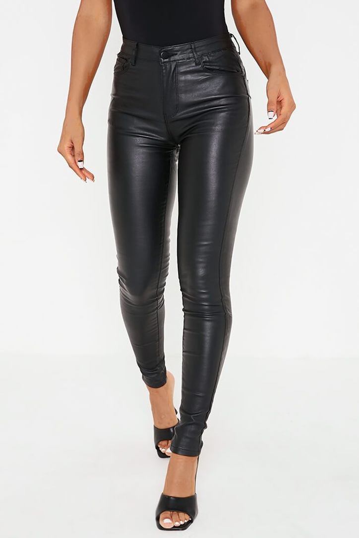 SPODNIE WOSKOWANE MODELUJĄCE WYSOKI STAN SKÓRA Rozmiar 1