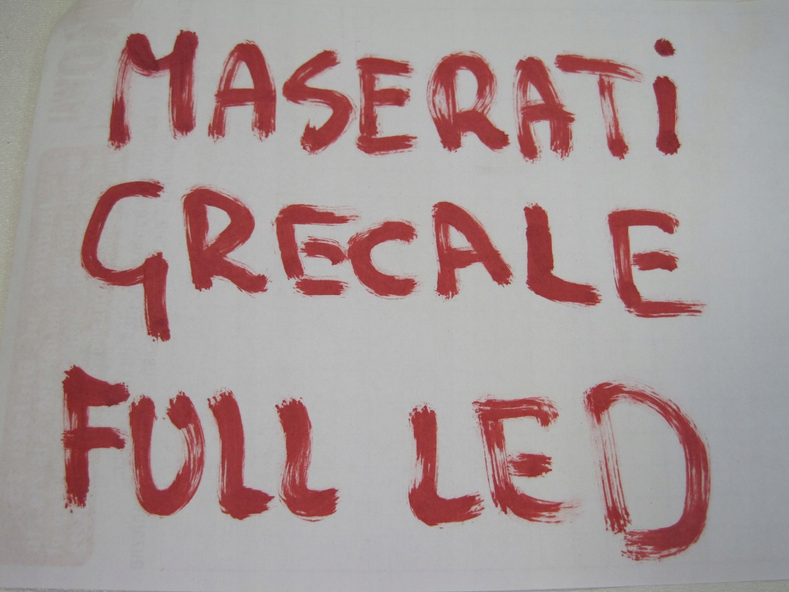 light front FULL LED MASERATI GRECALE 06702930690 06703034810