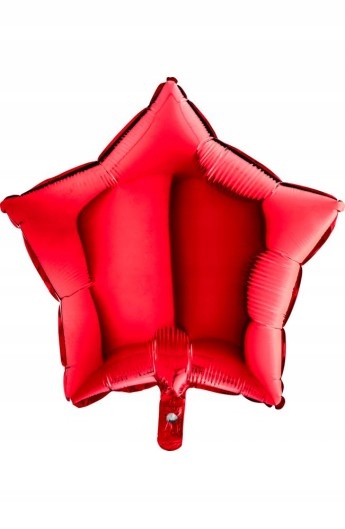 BALON FOLIOWY GWIAZDY- CZERWONY 18 ''