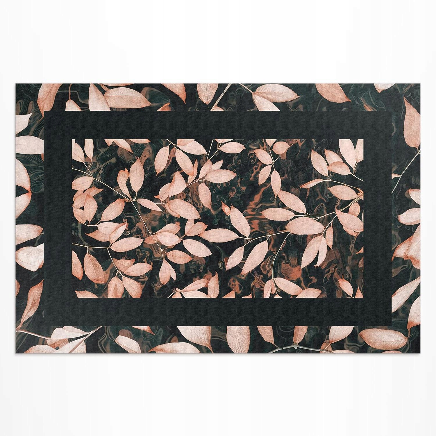 Vinylový koberec Outdoor Rastlinný motív jesenné listy boho retro 140 x 210 cm
