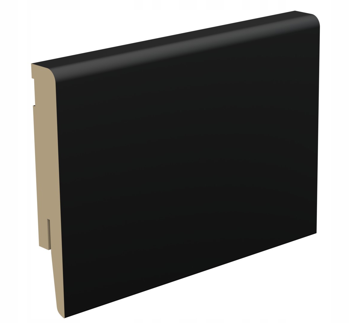 

10cm Czarna Mat Listwa Przypodłogowa Mdf - gładka