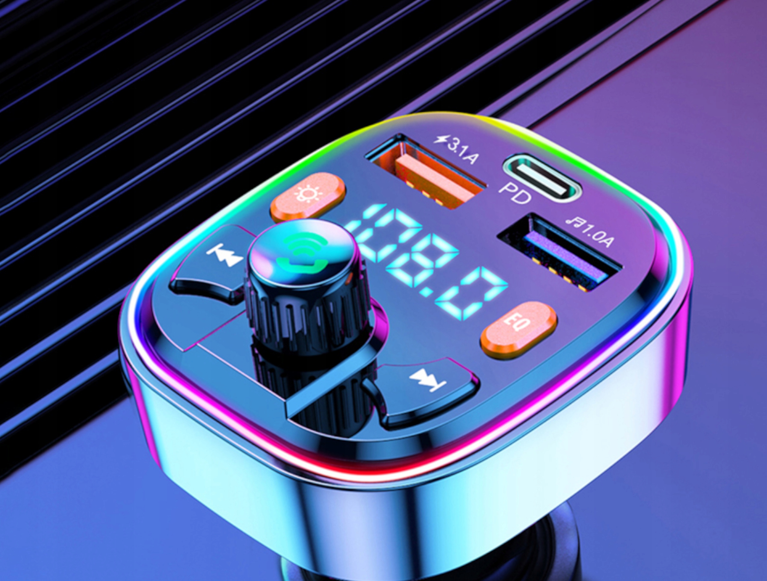 Samochodowy transmiter FM PD 20W Bluetooth5.0+Quick Charge 3.1 Kod producenta Transmiter FM Q5