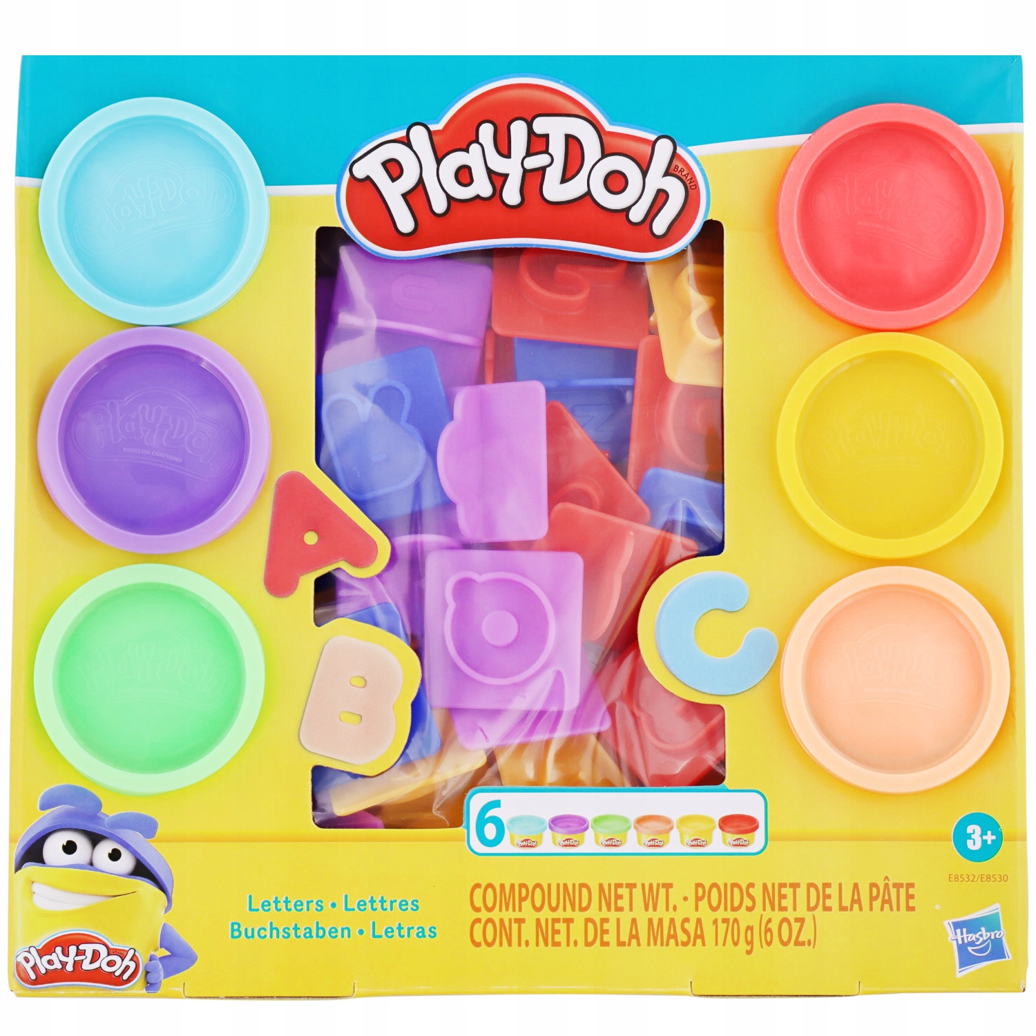 

Play Doh Ciastolina alfabet Literki 6 Tub 32 El