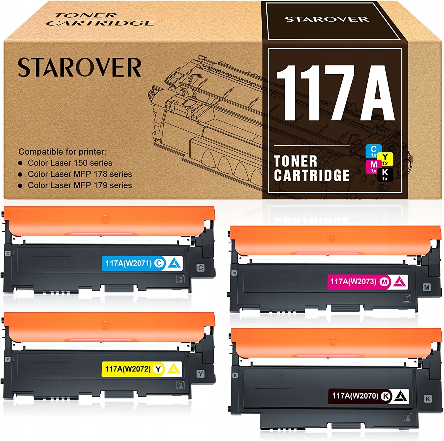 Starover 117A kompatibilní tonerové kazety Hp 4E3