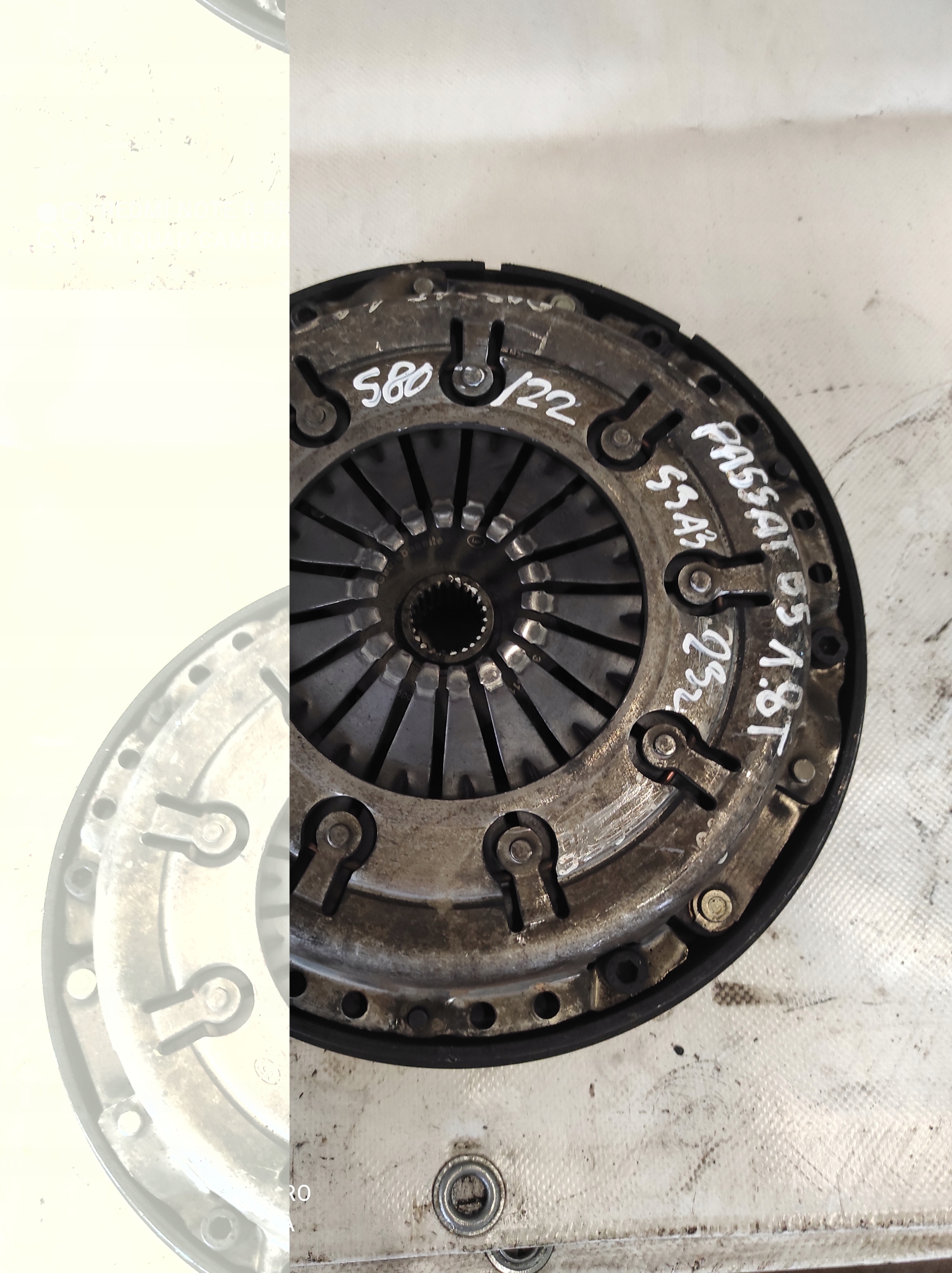 kvačilo kočioni disk druk ploča PASSAT B5 1.8T KPL