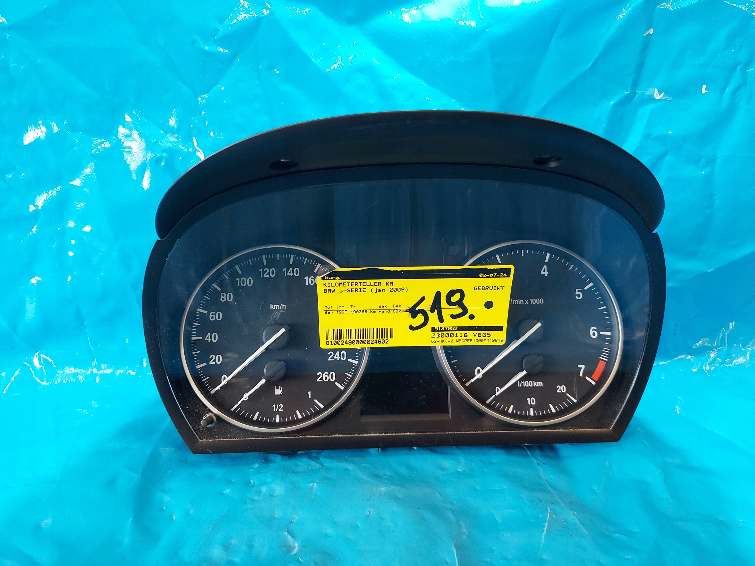 dials clock BMW 3 E90 2.0 B 2009 R 918705201
