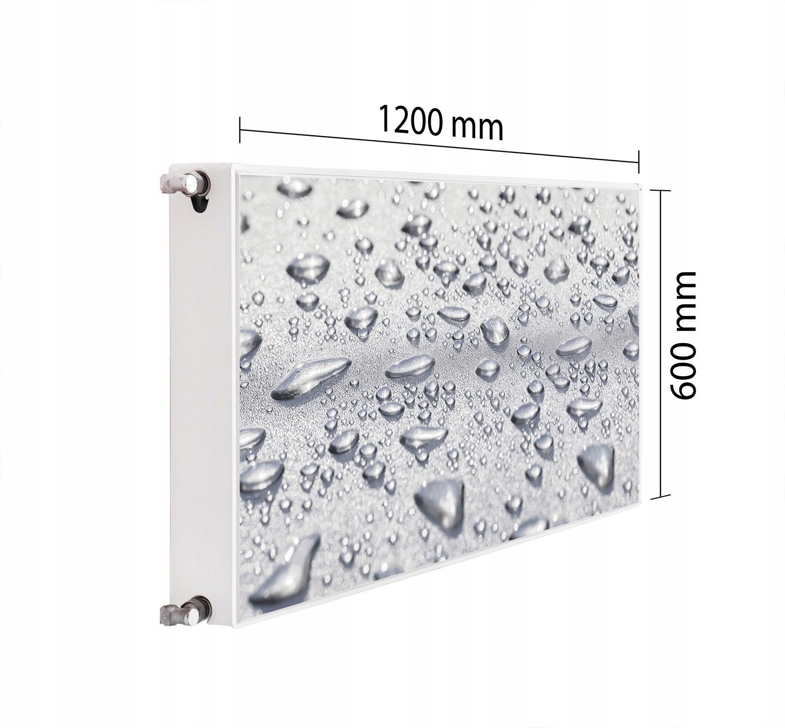 Maskovač Kryt Radiátoru 120x60 Kapky Podložka Magnet