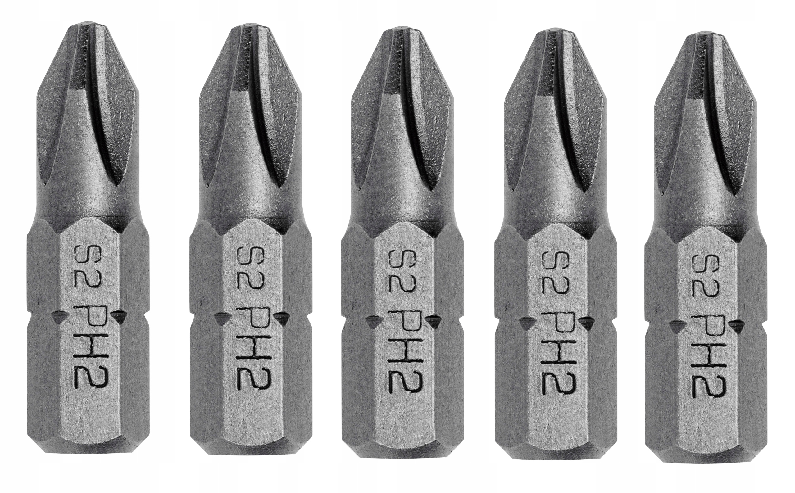 

Hogert HT1S302 Końcówki wkrętakowe Bity PH2 25mm