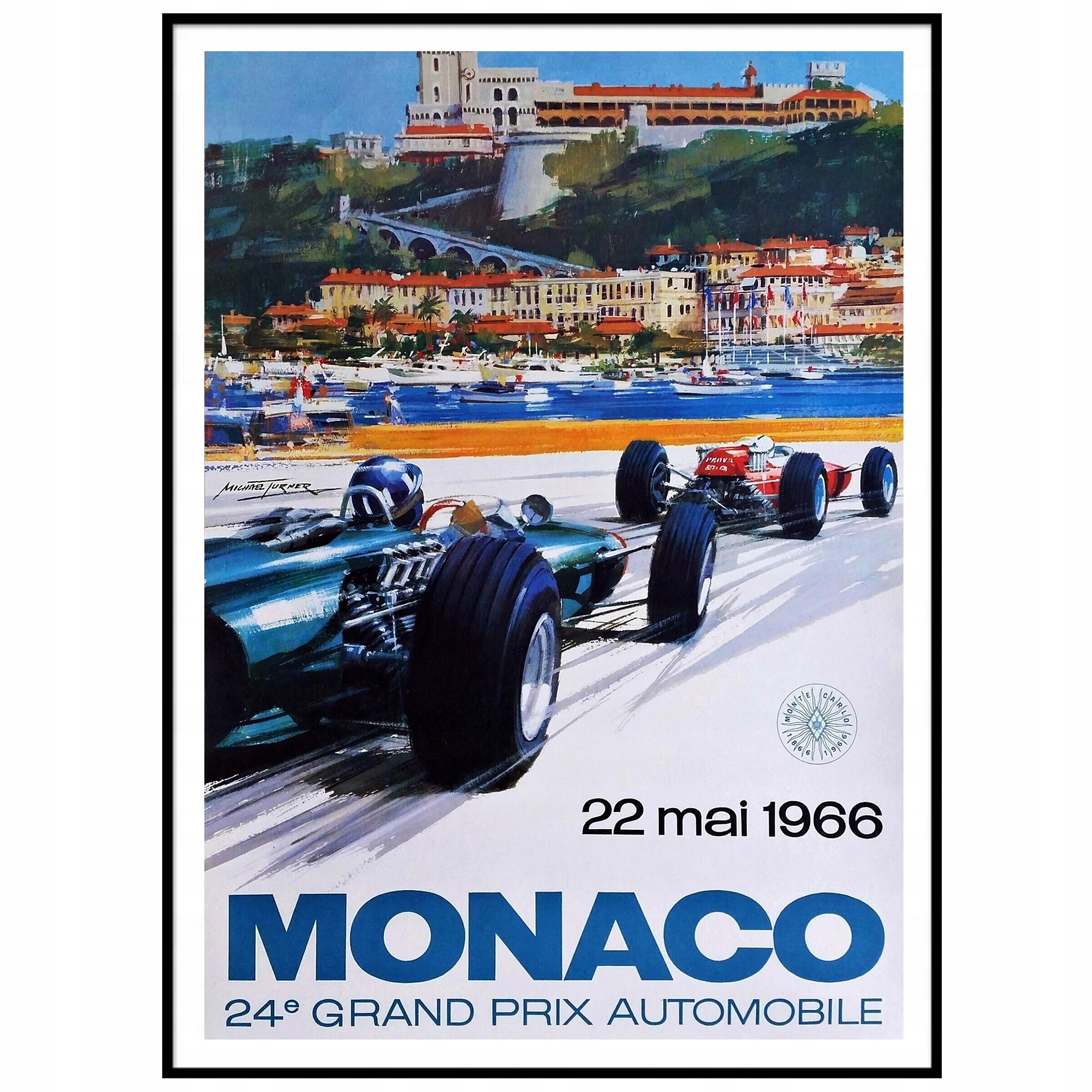 

Plakat Grand Prix Monaco Samochody Auta 1966 A3