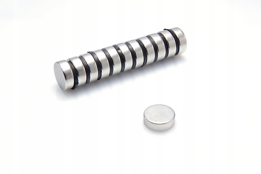 Silný Magnet válcový magnet 12x4 N38 pro magnetickou tabuli 50 kusů