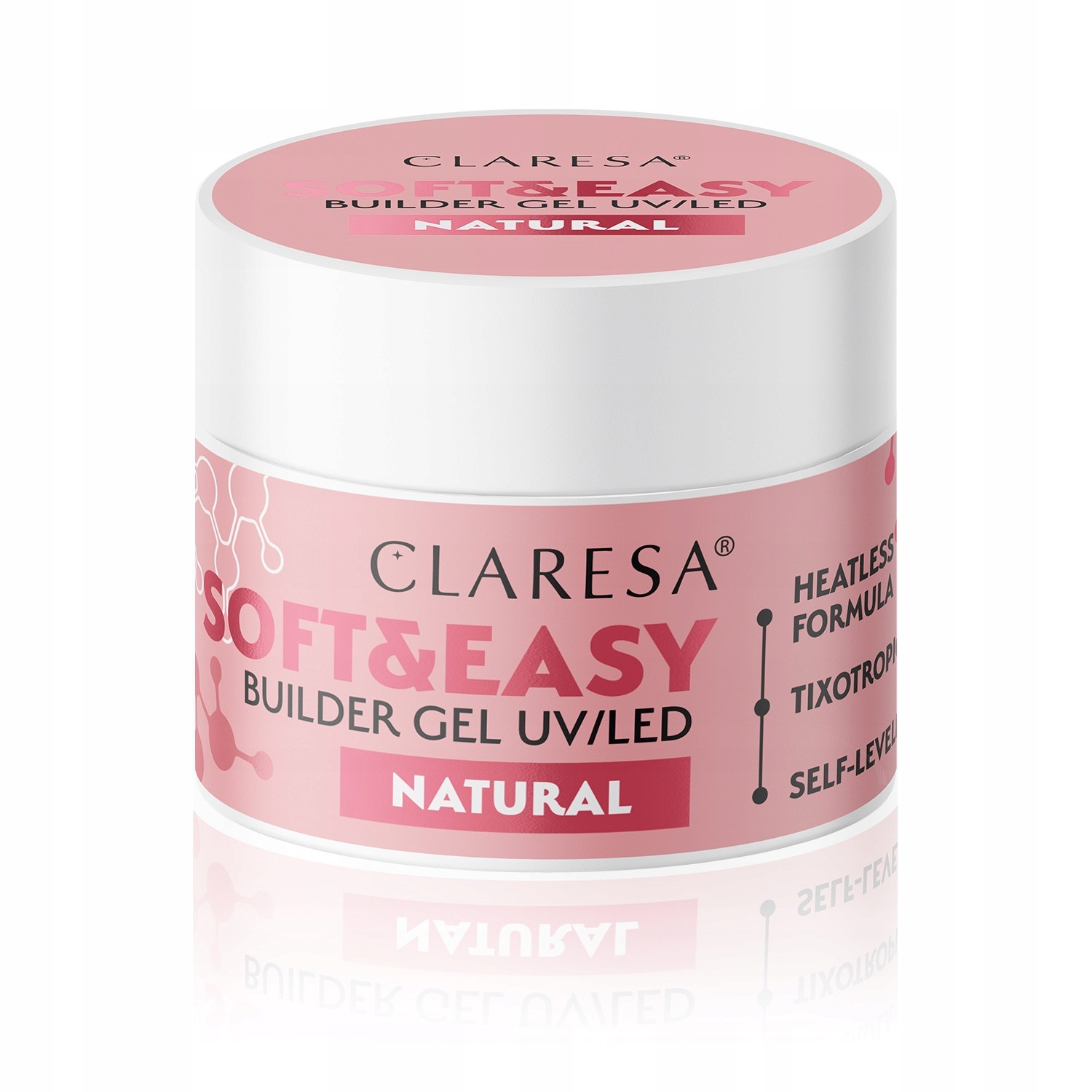 CLARESA Żel budujący do paznokci Soft&Easy Builder - Natural 45g Marka Claresa