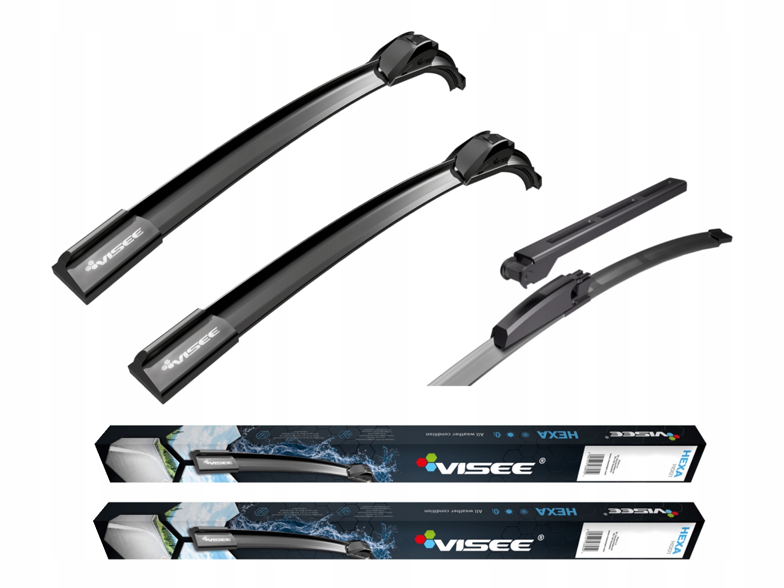 

Wycieraczki płaskie Visee do Audi A4 B6 B7 A6 C5