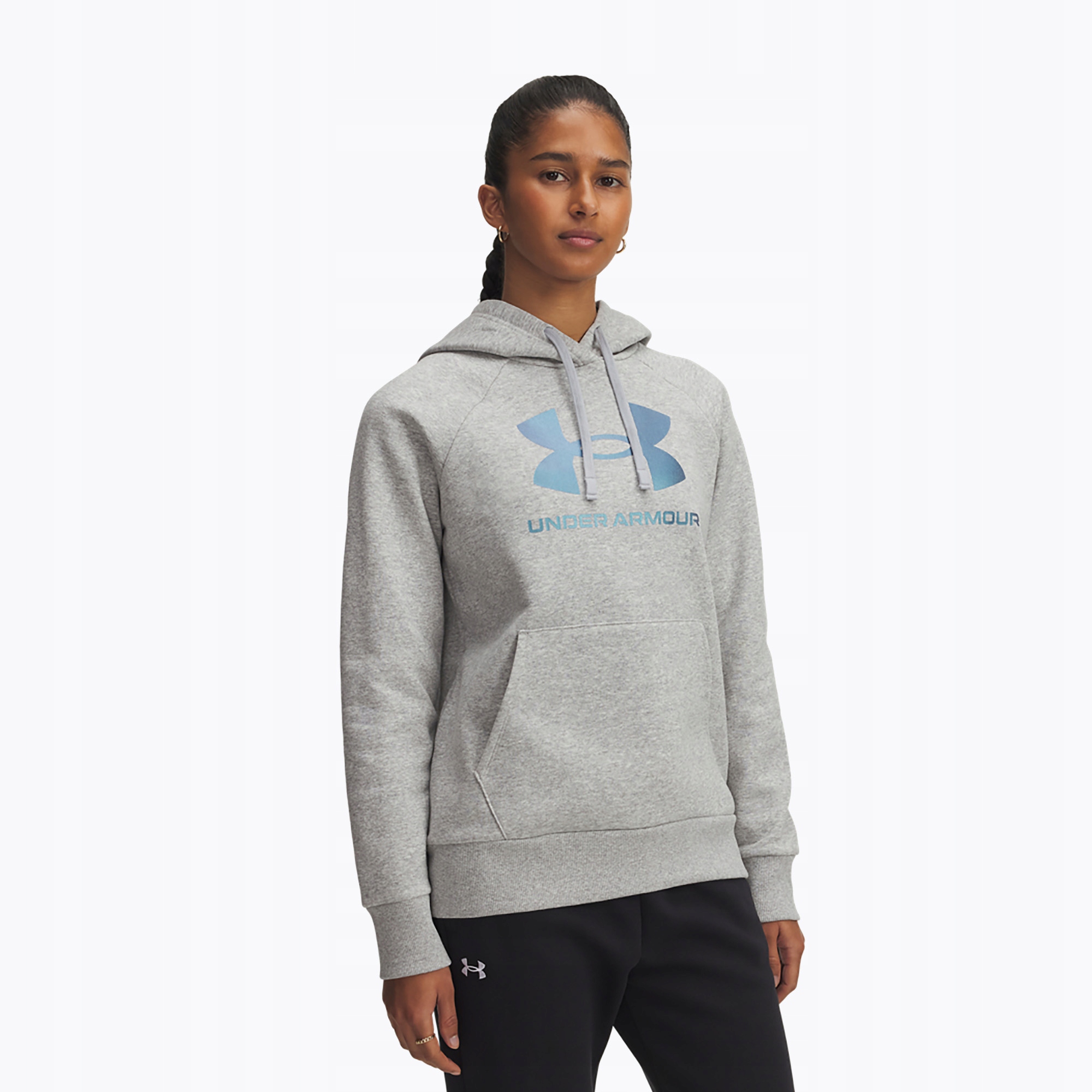 Bluza damska Under Armour Rival Feelce Shimmer Hoody mod gray light heather
