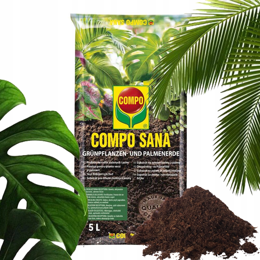 

Podłoże do Roślin Zielonych I Palm 5L Compo