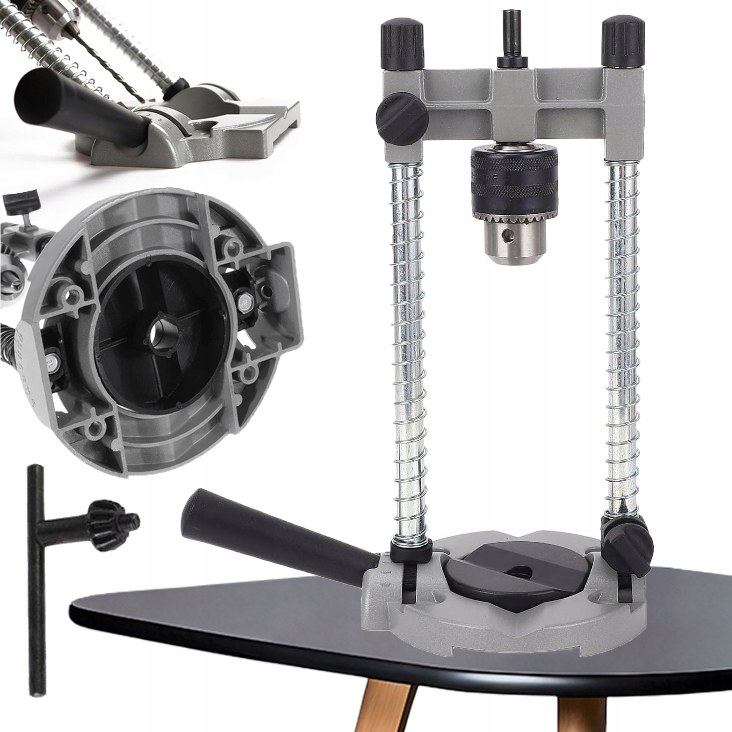 Stabilní Vrtací Vodítko Z Oceli A Hliníku – 150 MM Regulace 45-90°