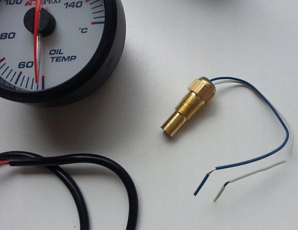 APEXI ELII style TEMPERATURA OLEJU 60mm BIAŁY Producent Auto gauge