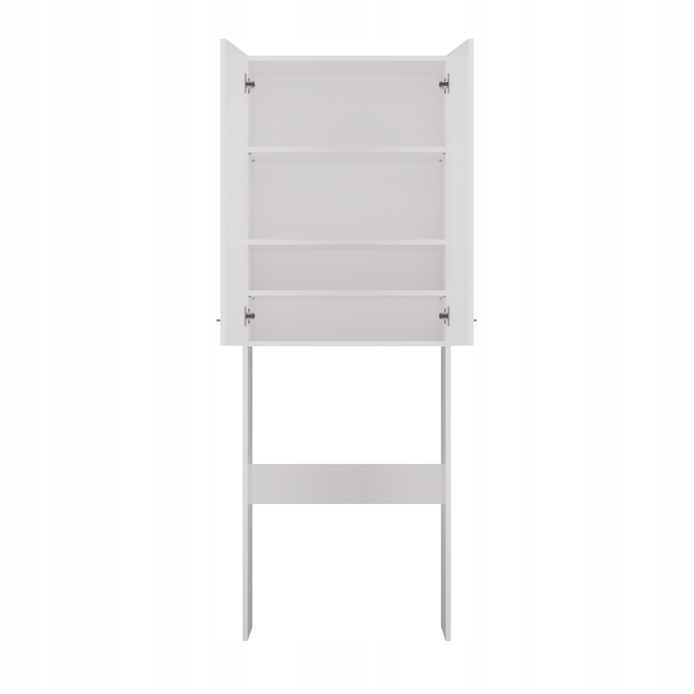 SZAFKA NAD PRALKE 64 cm SŁUPEK REGAŁ DRZWI PÓŁKI MEBLE ŁAZIENKA BIEL MAT Producent VMP