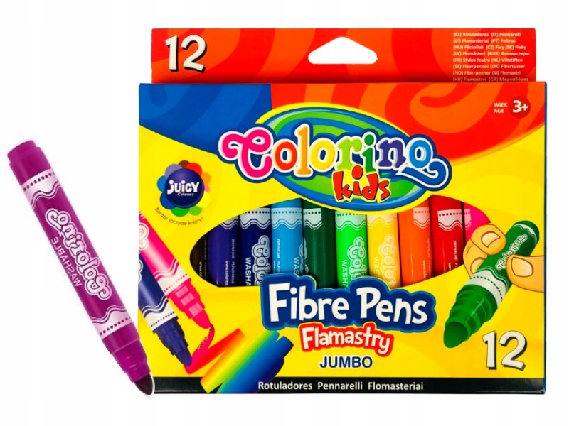 

Colorino Flamastry Jumbo 12 kol spieralne