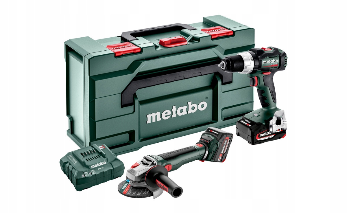 METABO SET 2.9.3 Wkrętarka + Szlifierka 2x Akum.