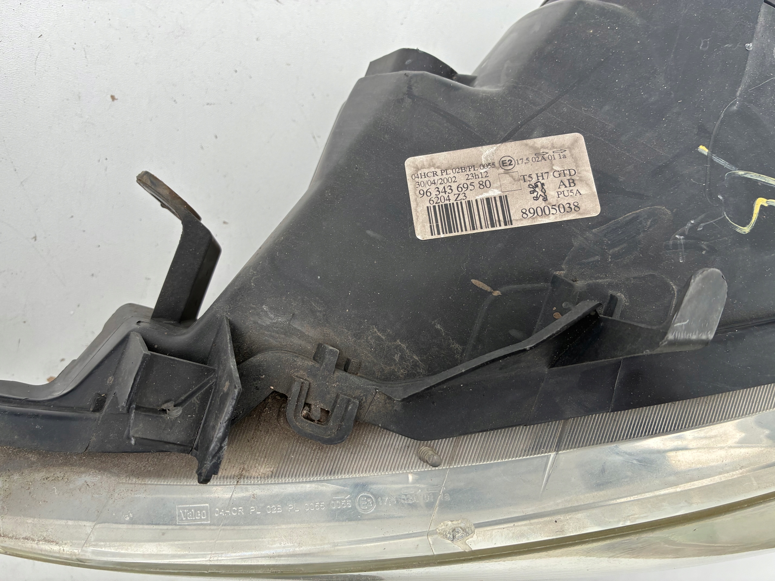 light Reflektor front right left Peugeot 307 01-05r.