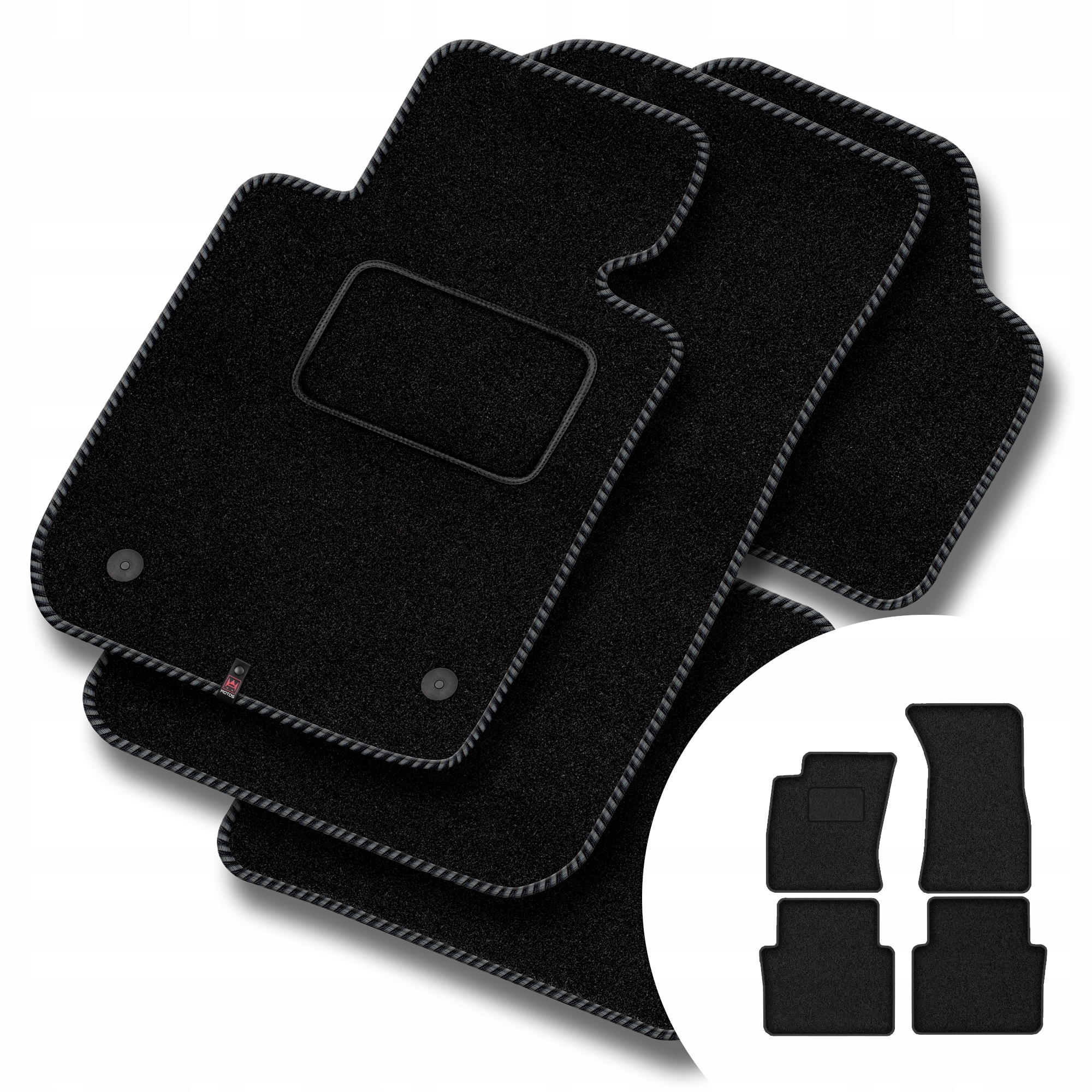 Velurové koberce Streak pro Audi A8 II D3 2002-2009