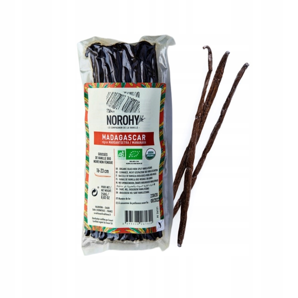 Levně Vanilkové tyčinky Bourbon Madagaskar Bio Norohy 16-23 cm, 250 g