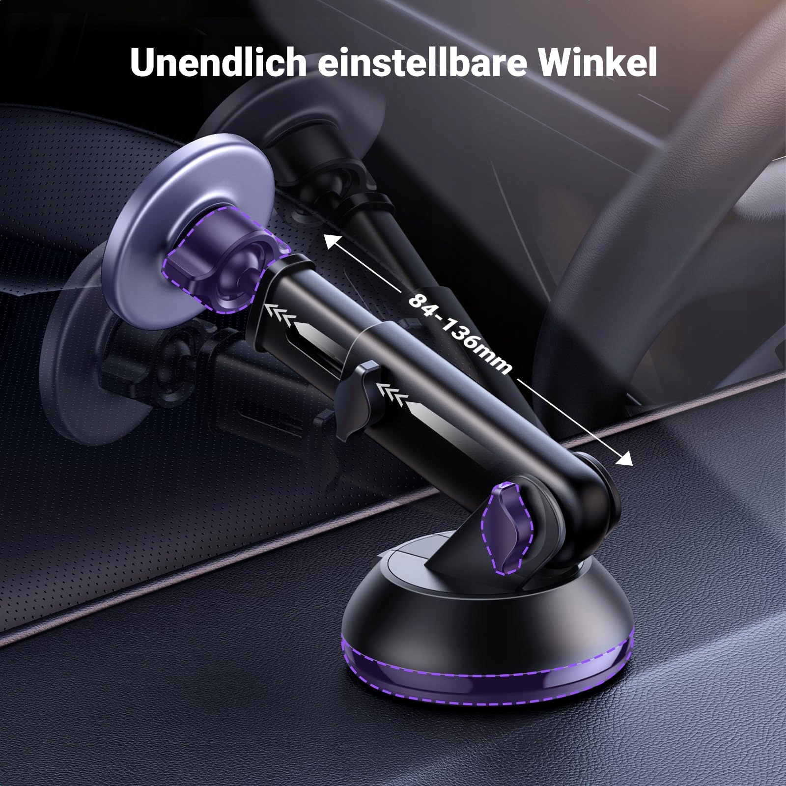 UGREEN MagSafe uchwyt samochodowy 2 w 1, uchwyt na telefon komórkowy — miniatura 6