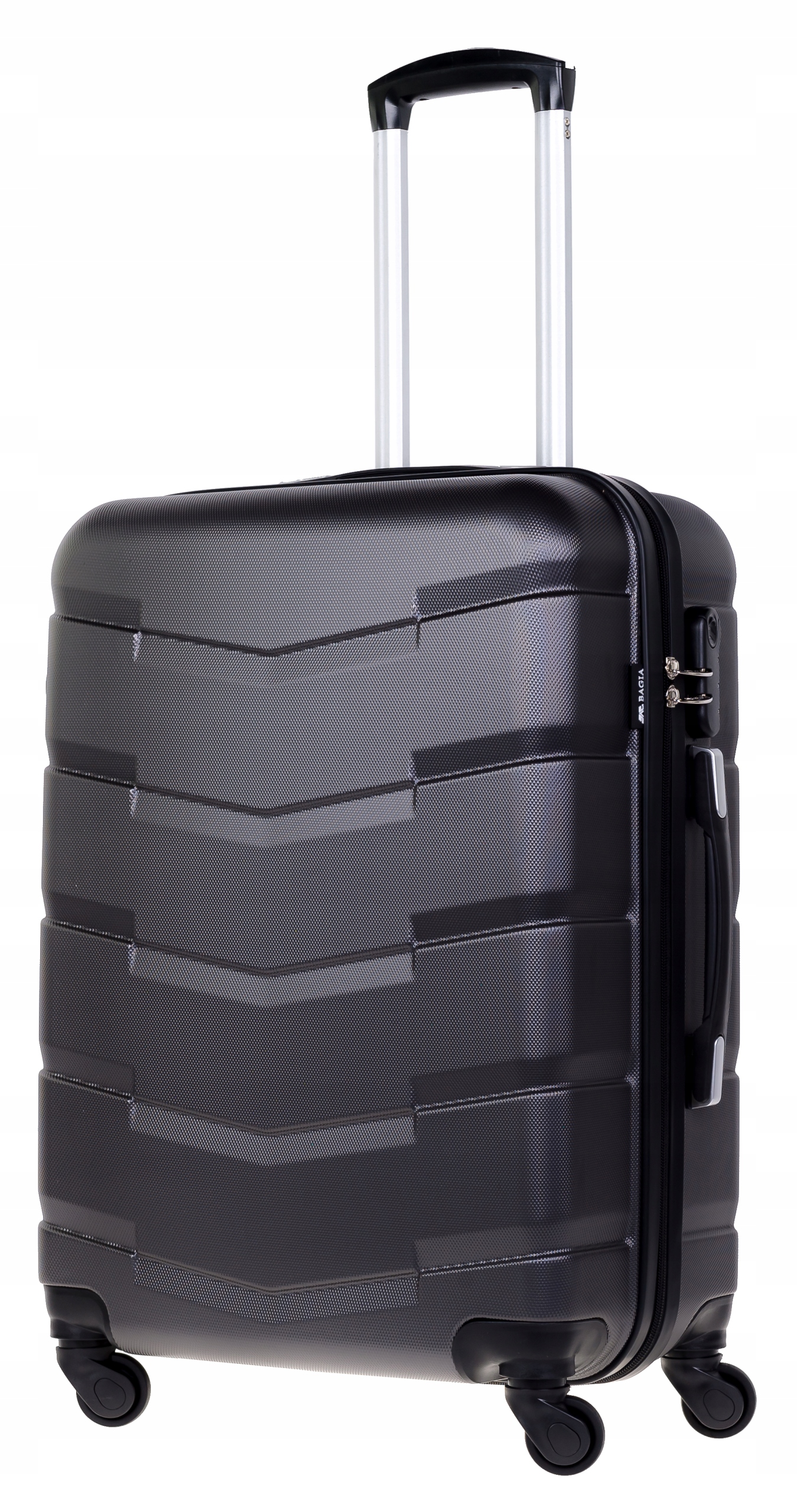 Bagia Walizka Twarda Średnia Abs Barcelona 60L Dark Grey