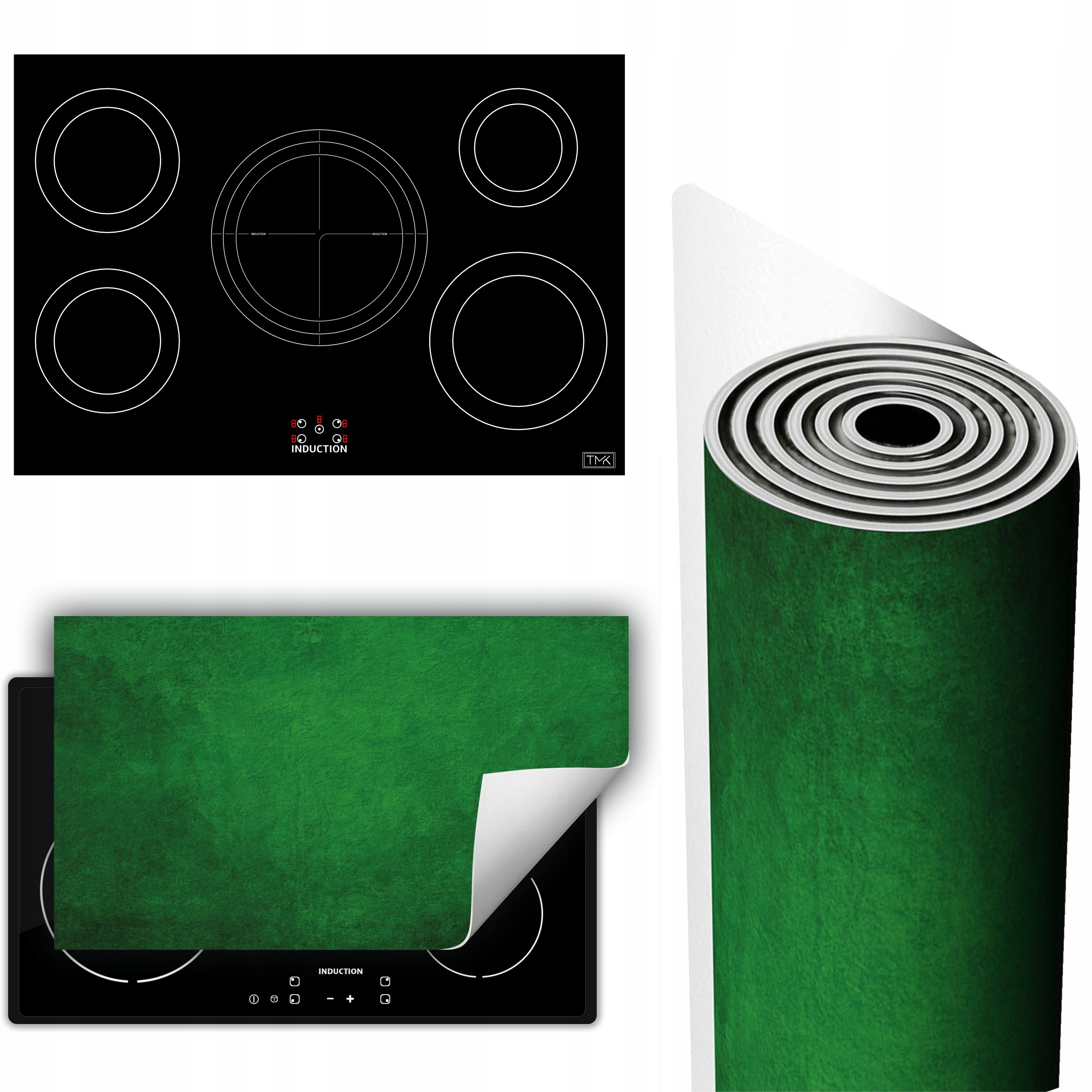 Vinylová Podložka Na Ochranu Kuchyňské Desky 90x52 zelená