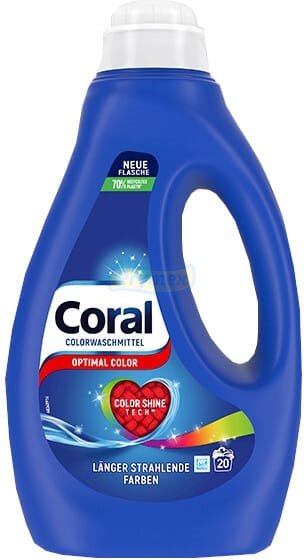 

Coral Żel do Prania Tkanin Kolorowych Optimal 1L