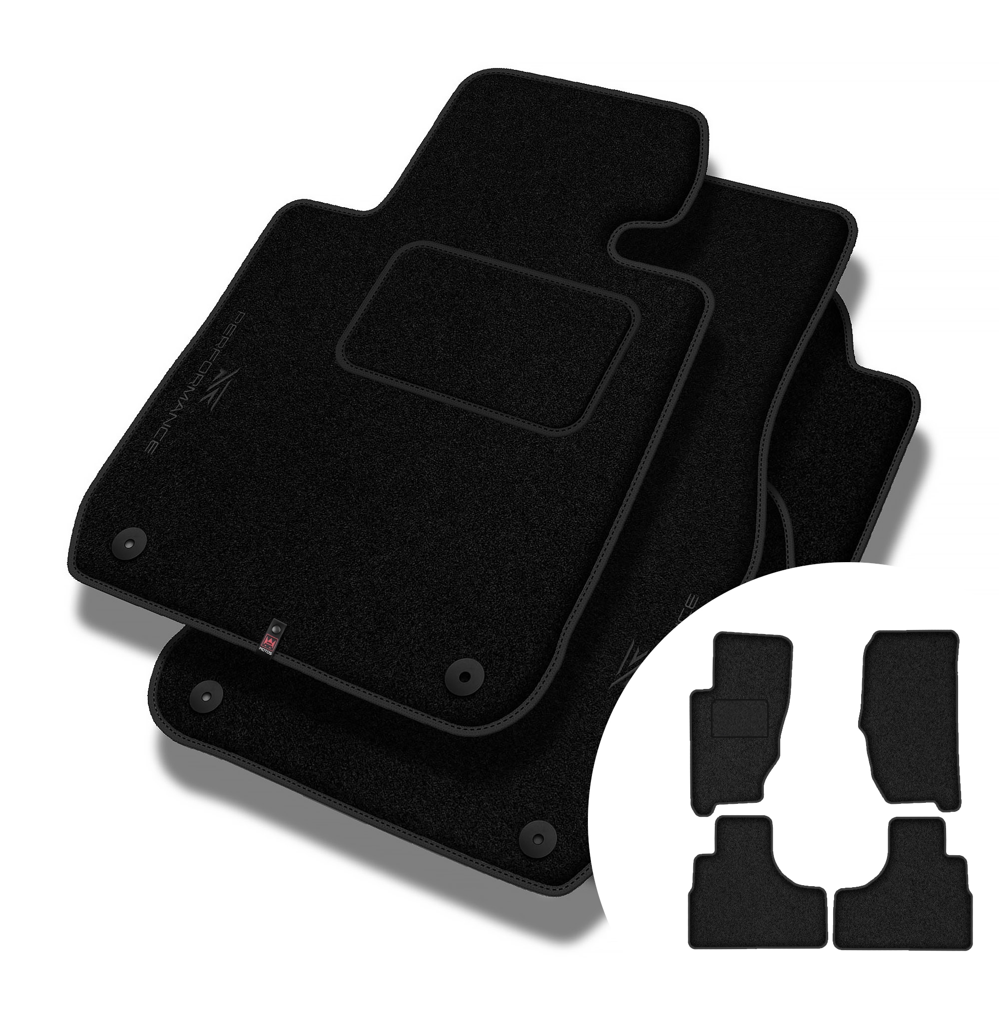 Velurové koberce Performance pro Jeep Cherokee III (kj) 2001-2007
