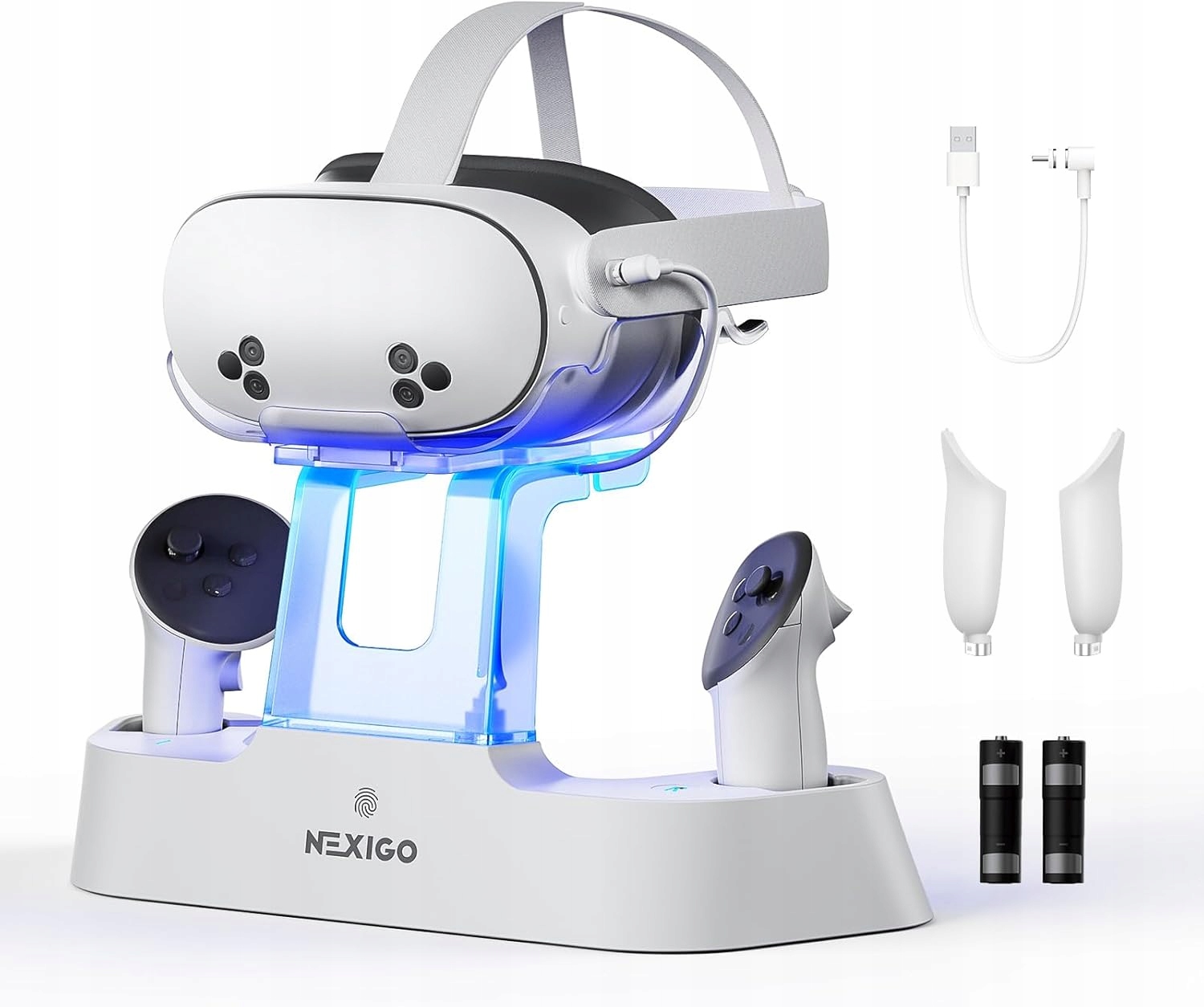 Stacja ładująca NexiGo Meta z diodą Led dla oculus Quest 3