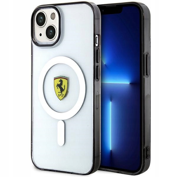 Ferrari Outline Magsafe – Pouzdro pro iPhone 14 (Průhledný)