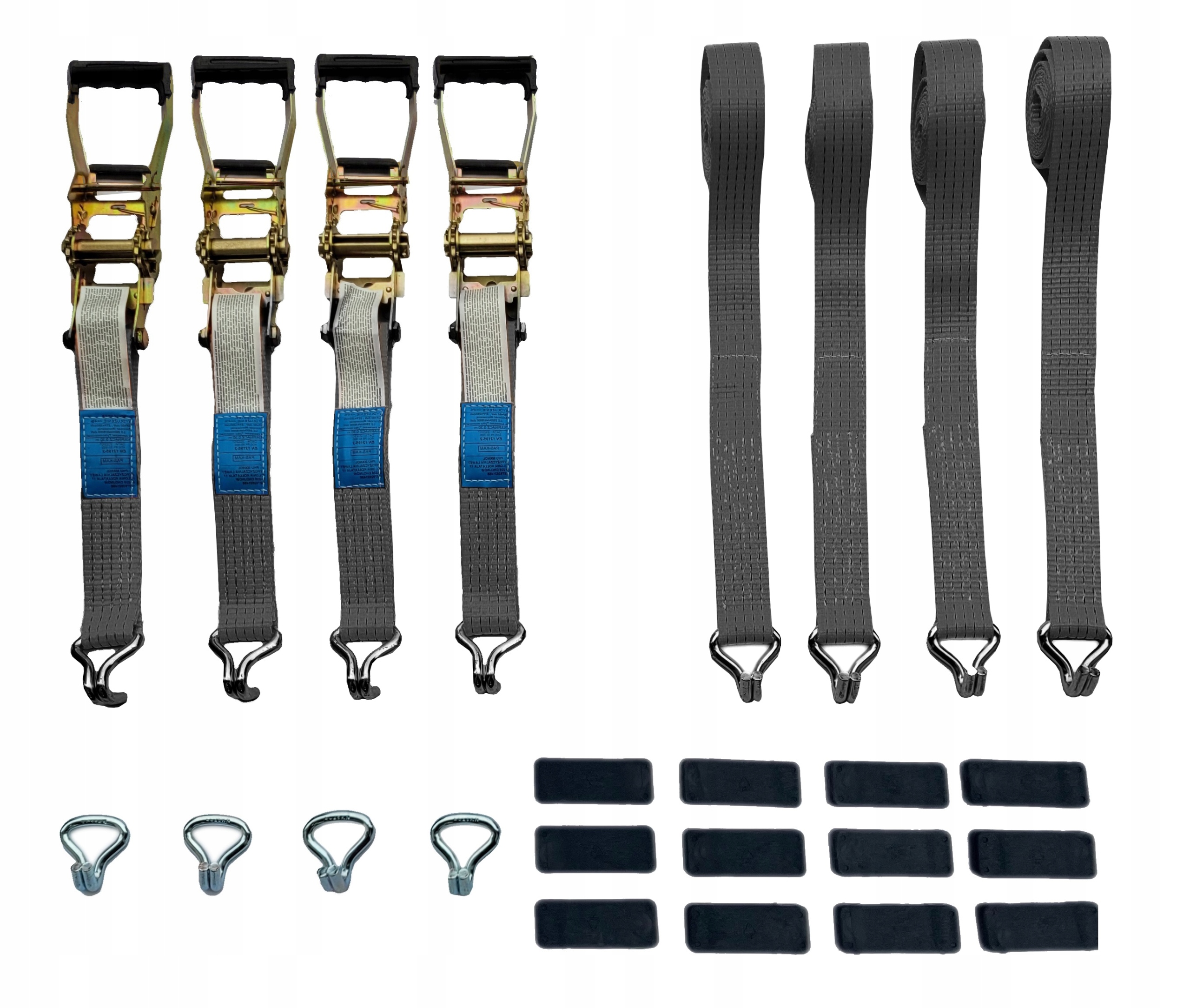 Ремни 4T прорезиненные ручки 3pkt куб