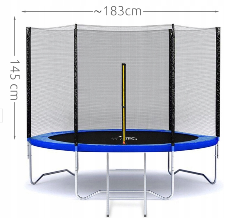 SIATKA NA TRAMPOLINĘ ZEW 180183cm DO TRAMPOLINY Marka Malatec