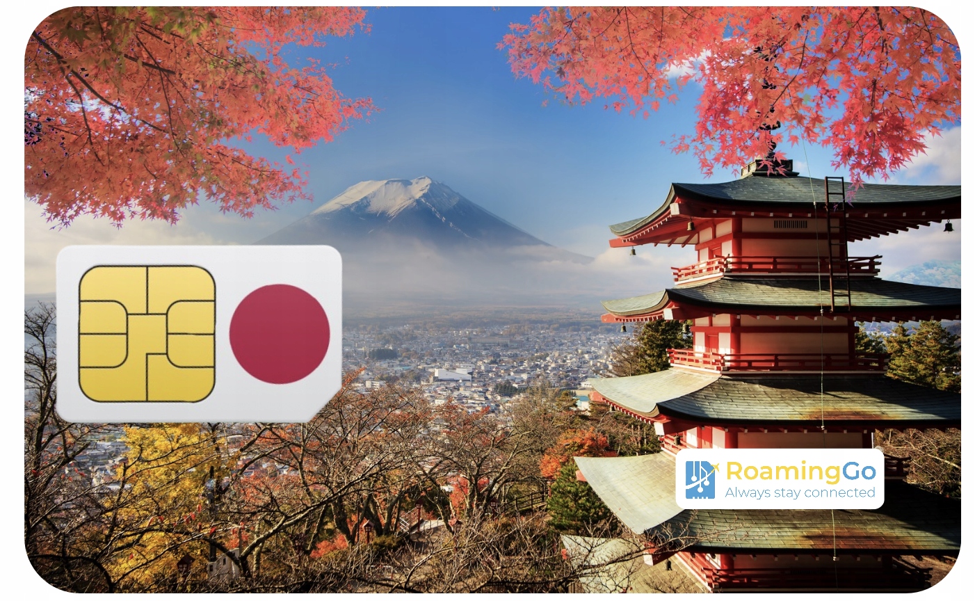 Mobilní internetová karta Japonsko Roaming Japonsko 10GB