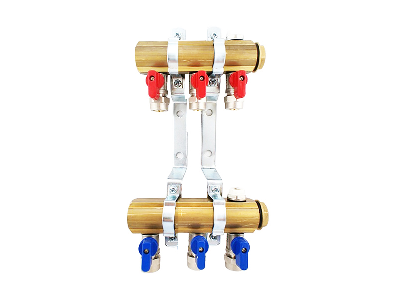 Rozdělovač 3 Obvody Pro C.o. Vyzbrojené Ventily 1/2 x 16 Pex Odvzdušňovače