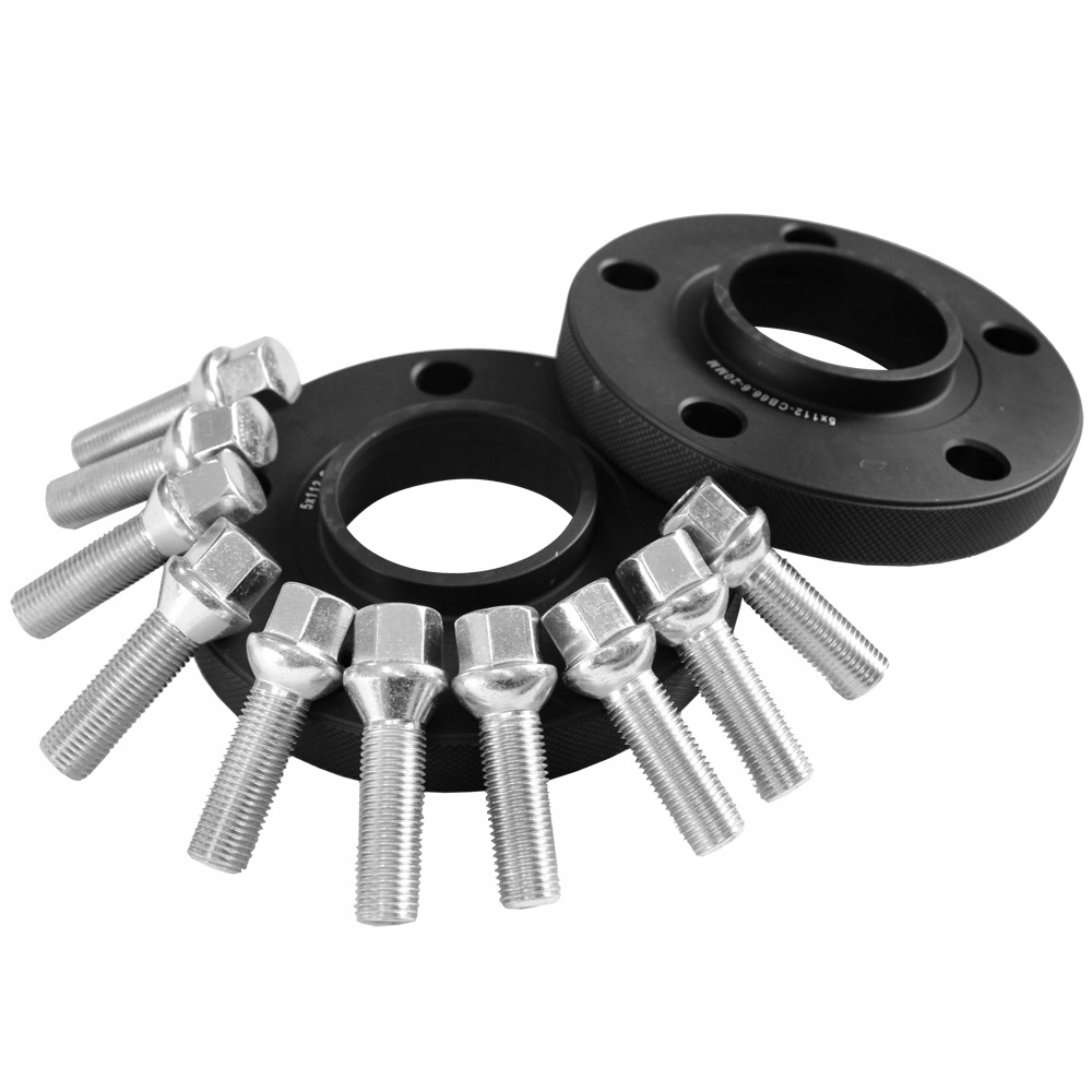 Dystanse Černé Mercedes Cla W218 W219 20 mm 5x112 Šrouby