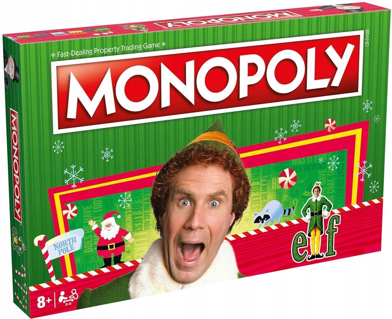 MONOPOLY ELF RODZINNA GRA ŚWIĄTECZNA ang