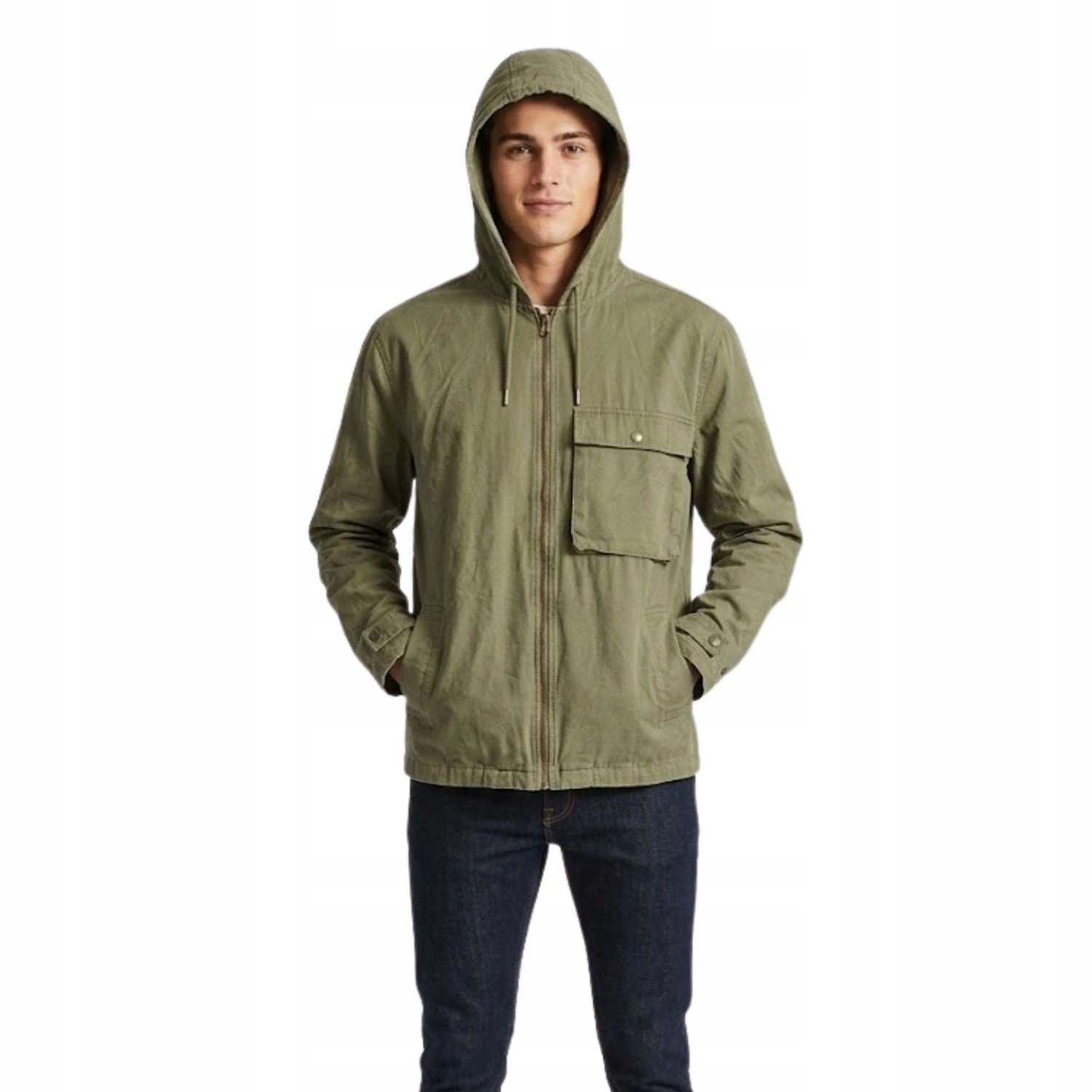 Pánská bunda Brixton Military Tracker přechodová větrovka khaki vel. M
