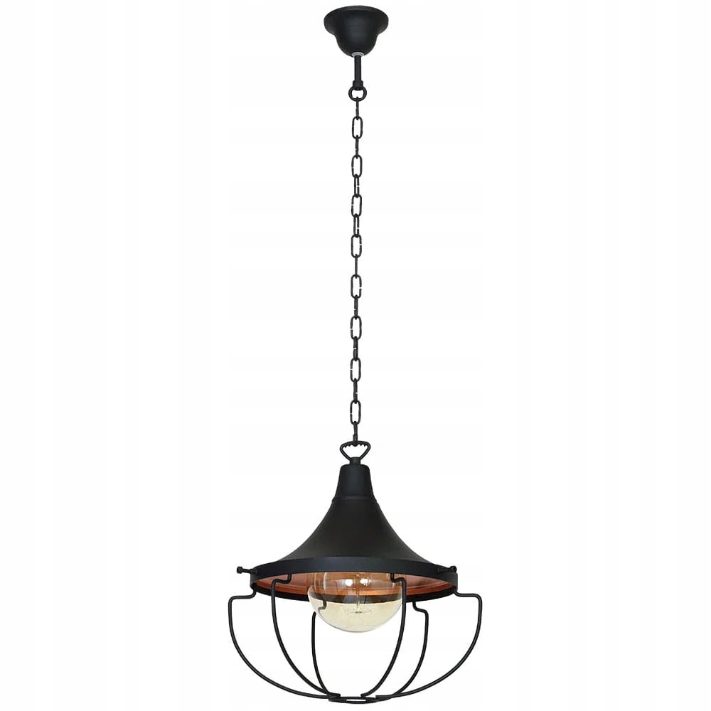 Závěsné svítidlo Aldex Danton II 902G1 černé kovové Ø 31 cm