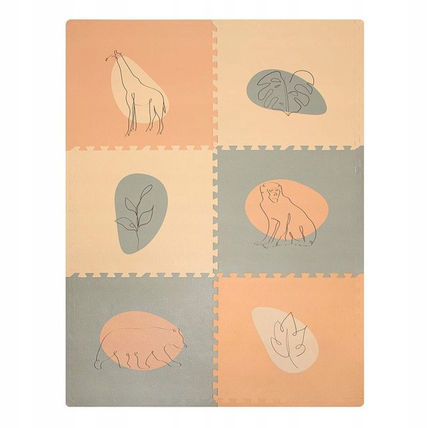 Mata Puzzle piankowe 180x120 dla niemowląt Hakuna Matte Jungle Sunset