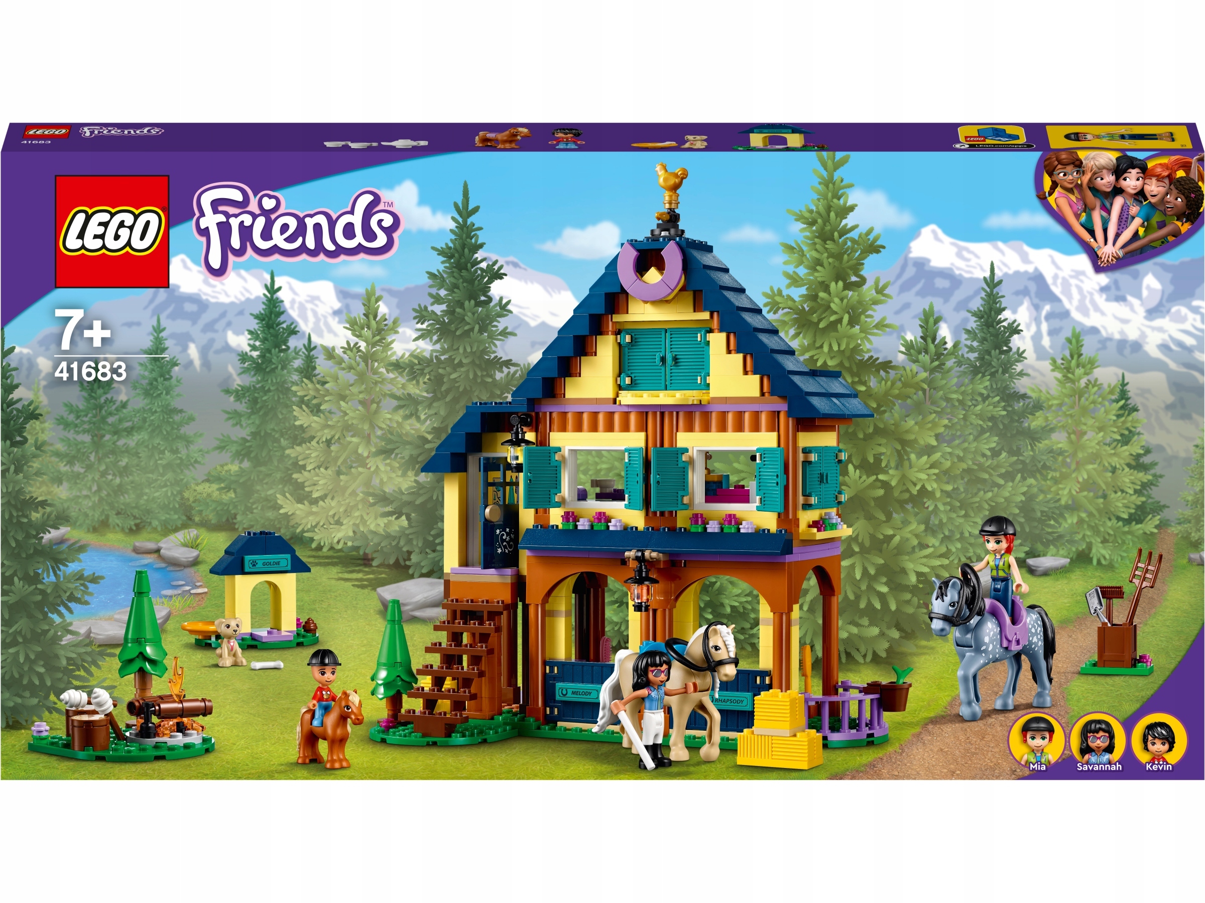 Lego Friends Lesní Jezdecké Centrum Sada 41683