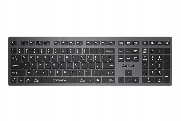 A4tech FBX50C, bezdrátová kancelářská klávesnice, šedá FBX50C-BK