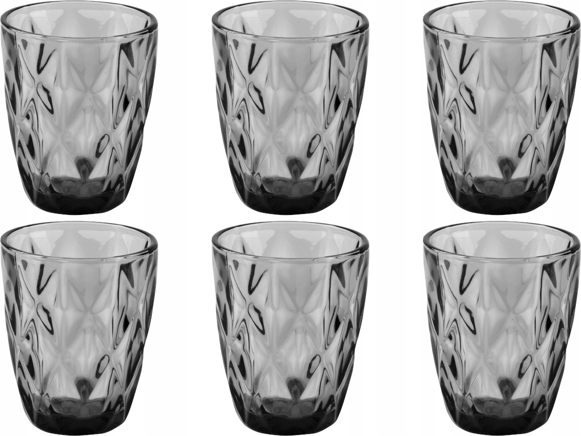 

Komplet Szklanek Szklanki 250ml Elise Grey 6szt