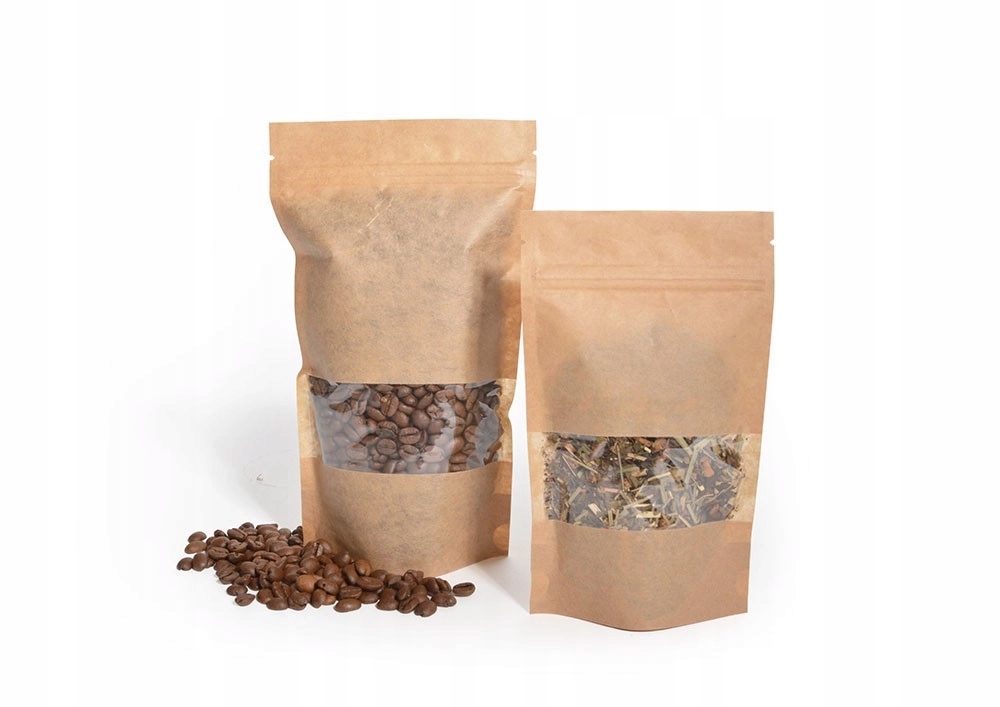 

Doypack Eco Kraft z okienkiem 250ml 1szt