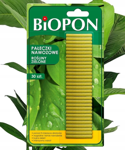 

Biopon Pałeczki Nawozowe do Roślin Zielonych