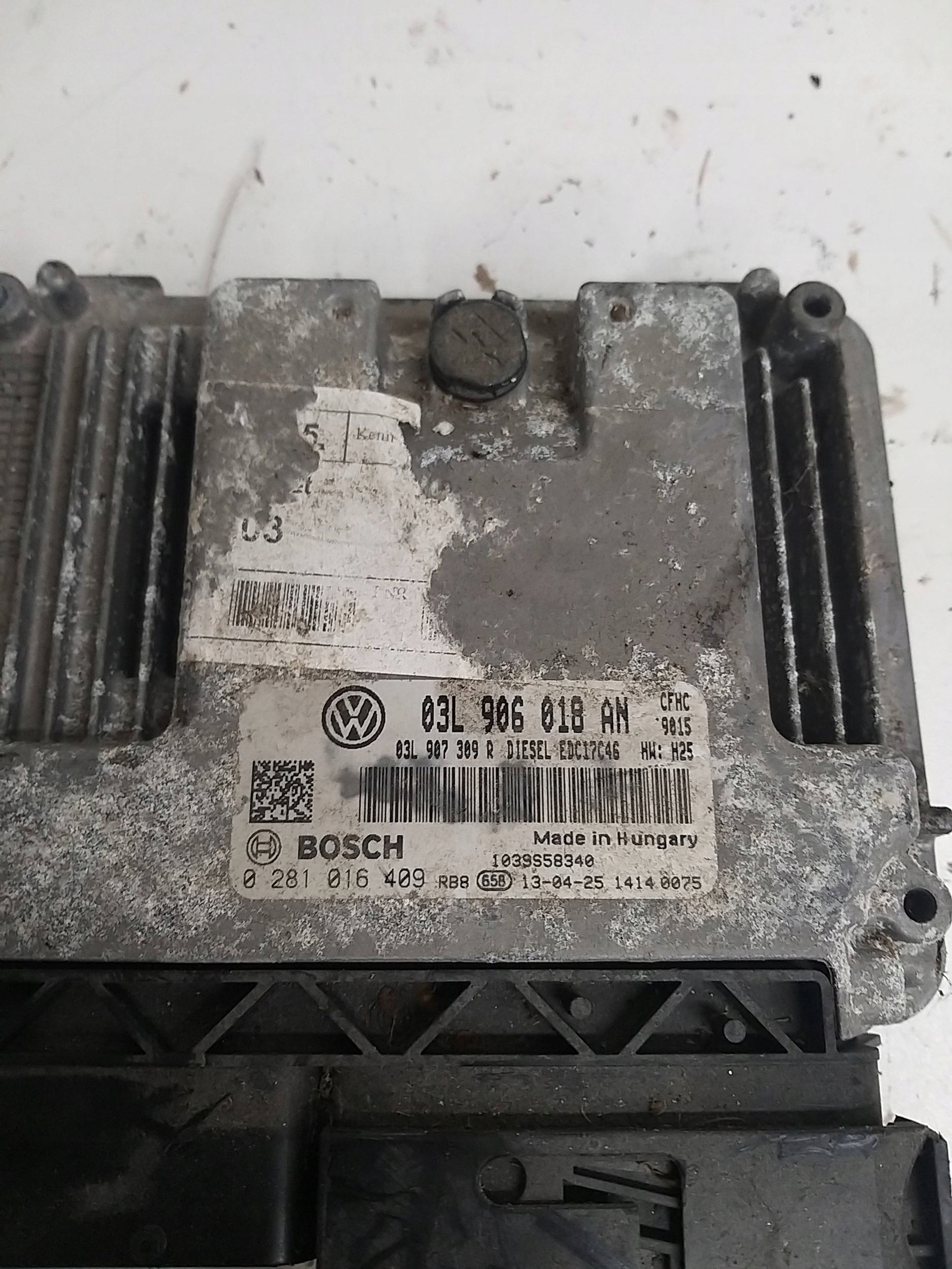VW GOLF VI SCIROCCO 2.0 TDI computer Motore 03L906018AN 0281016409