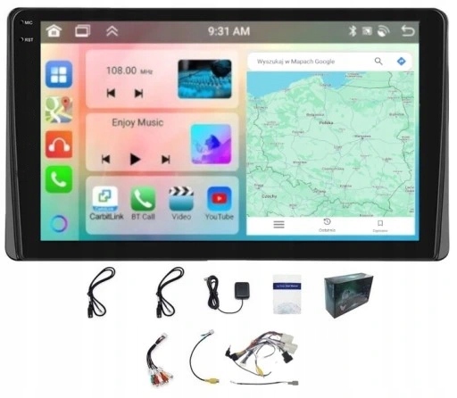 Rádio Navigácia Carplay Toyota Auris Corolla 2013-2018 Android 4GB 64GB