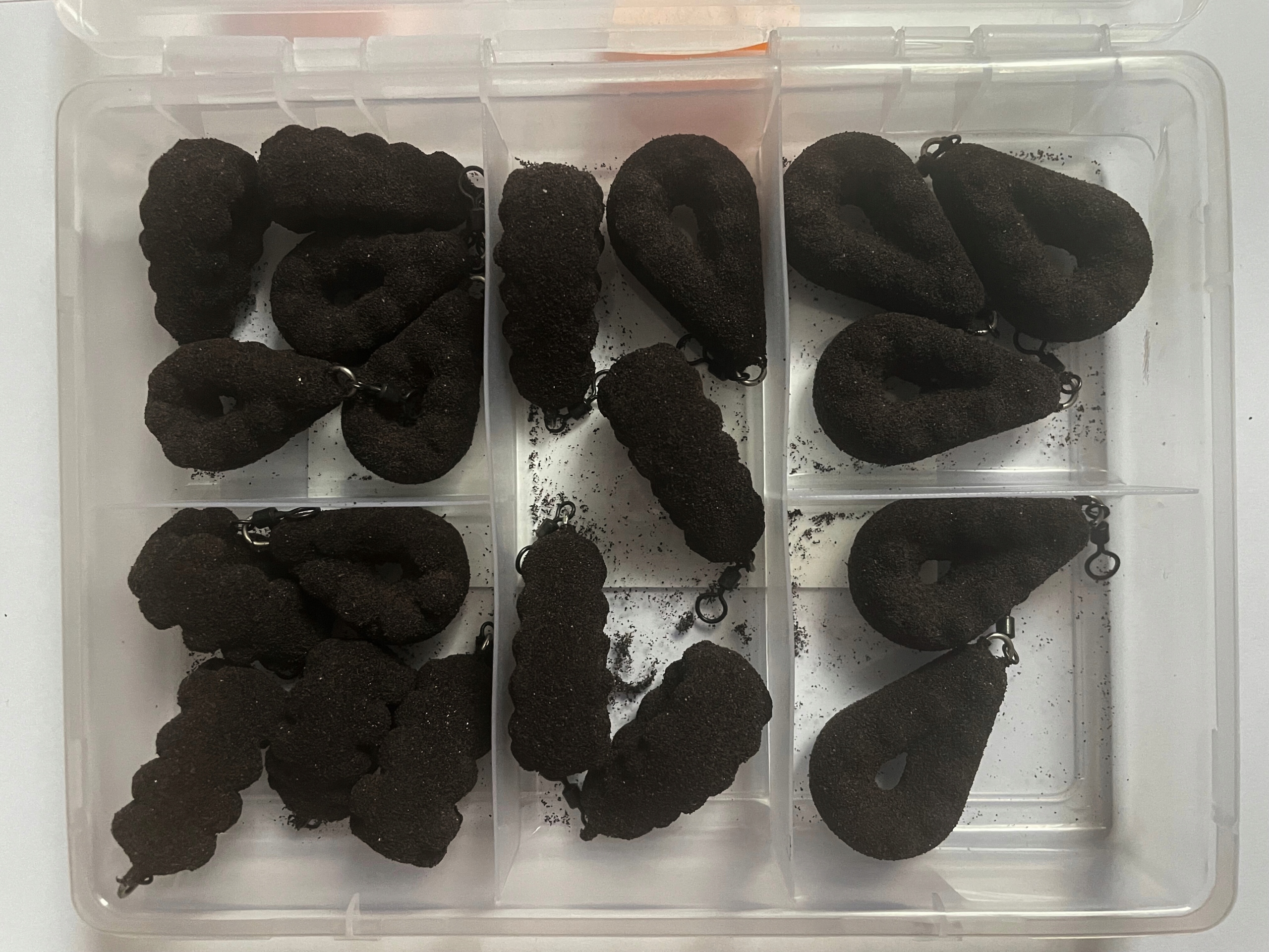 Ciężarki karpiowe Jacek Nowak- Zestaw 20szt. Grippa- brązowy